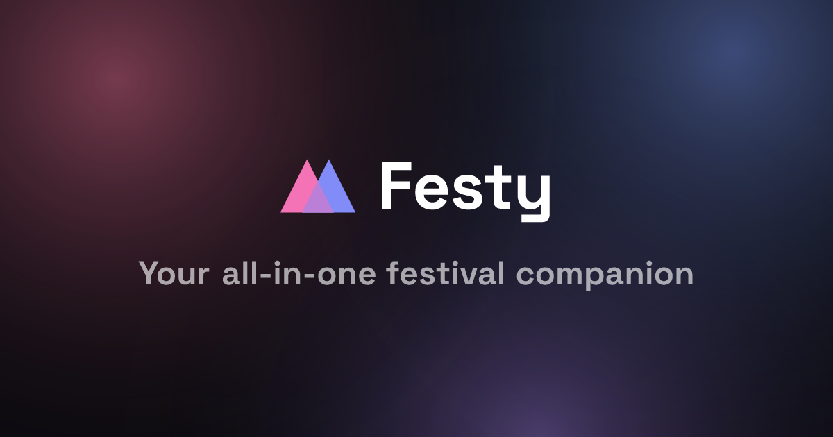 I built a web app to plan festival lineups with friends and log/review the sets you’ve seen logo